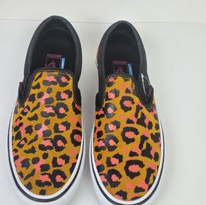 Vans Slip On Pro Punk Animal Print Sneakers Size 9